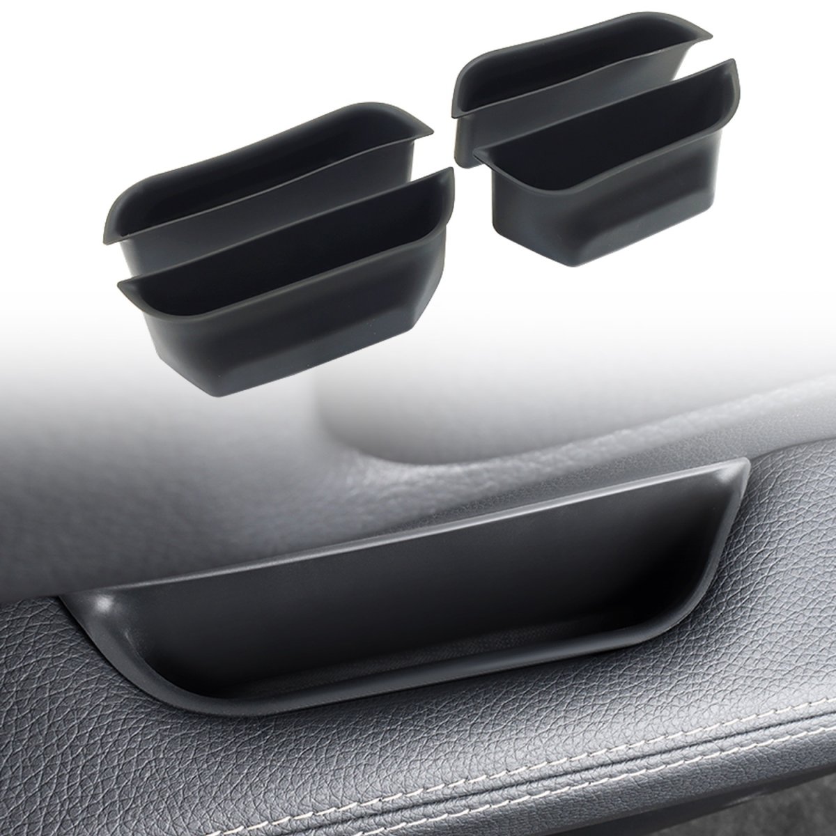 画像12: サイドドア 収納ボックス 運転席+助手席+後部座席 4ピースセット (12)