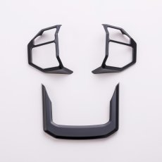 画像2: ステアリングスイッチパネル  マットブラック (2)