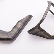 画像4: ステアリングスイッチパネル  黒木目 (4)