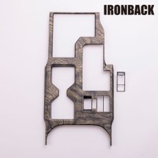 画像1: シフトノブパネル  黒木目 (1)