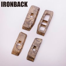 画像1: 4ドアスイッチパネル  茶木目 (1)