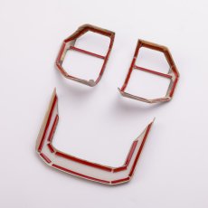 画像3: ステアリングスイッチパネル  茶木目 (3)