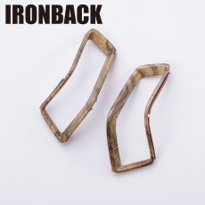 画像1: エアコンサイドパネル  茶木目 (1)