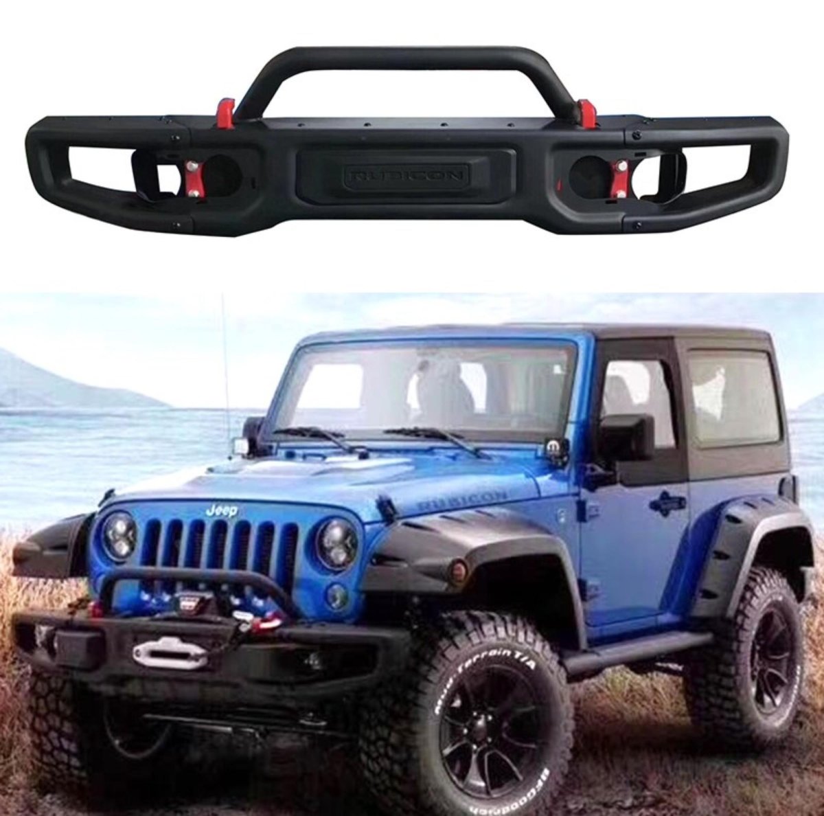 画像10: US RUBICONタイプ フロントバンパー  Low U Bar (10th Anniversary) (10)