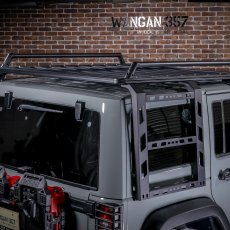 画像3: ルーフバスケット ルーフラック 左右サイドラダー付 (3)