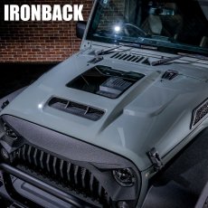 画像1: JK 用 エンジンが見える カプセル ボンネット (1)