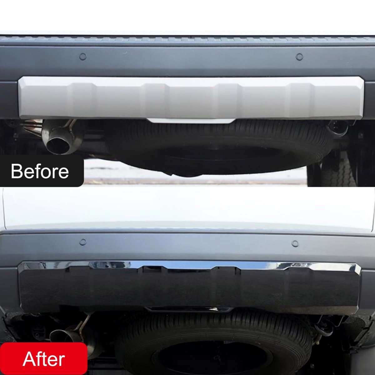 画像9: リアバンパー Bottom Protector グロスブラック (9)