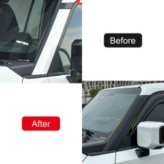 画像3: フロントピラーカバー プロテクター  ブラック (3)