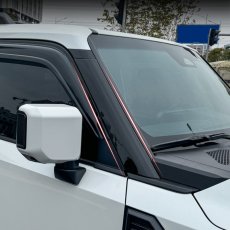 画像4: フロントピラーカバー プロテクター  ブラック (4)