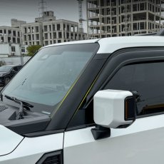 画像5: フロントピラーカバー プロテクター  ブラック (5)