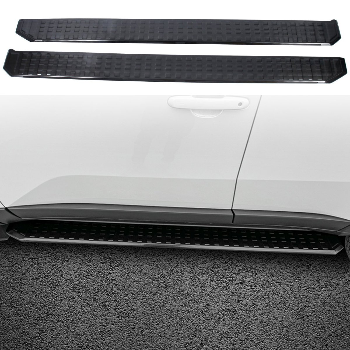 画像10: サイドステップ ランニングボードカバー ブラック (10)