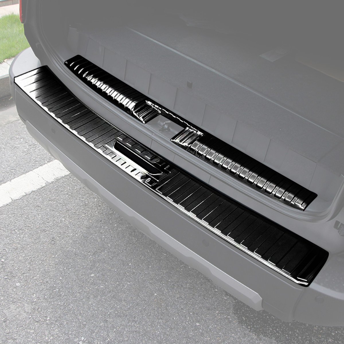 画像10: リアバンパーガード スカッフプレート インナー+外側 2pcs (10)