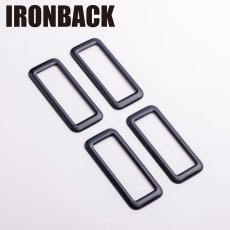 画像1: リアバンパー通気口パネル  マットブラック (1)