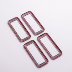 画像1: リアバンパー通気口パネル  黒木目 (1)