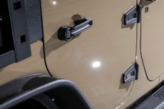 画像2: JK ヒンジ カバー クロームヒンジカバー 4ドア用 (2)