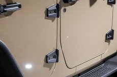 画像4: JK ヒンジ カバー クロームヒンジカバー 4ドア用 (4)