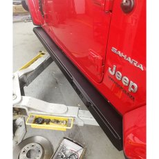 画像1: スチール サイドステップ （ライト付き） (1)